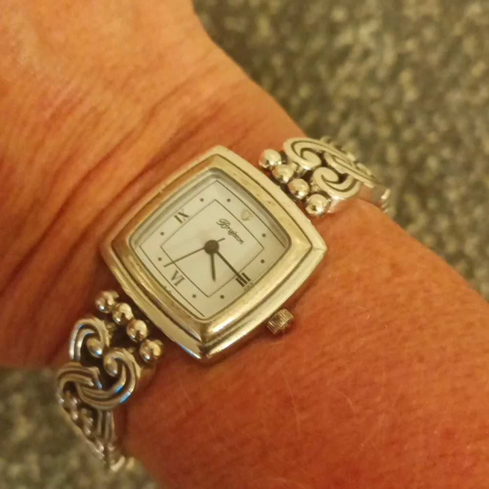 Brighton Vintage Santa Rosa silver tone women's watch